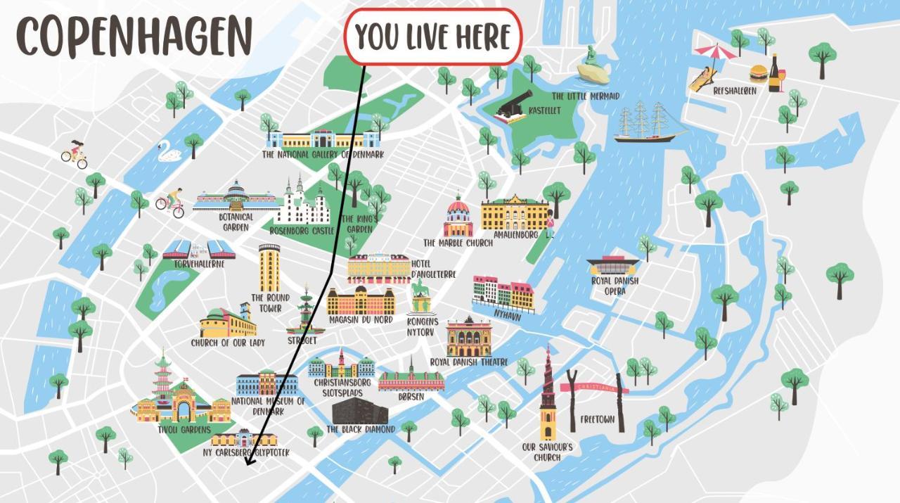 Lovely 3br Manor Flat 5 Min From Tivoli Gardens Apartamento Copenhague